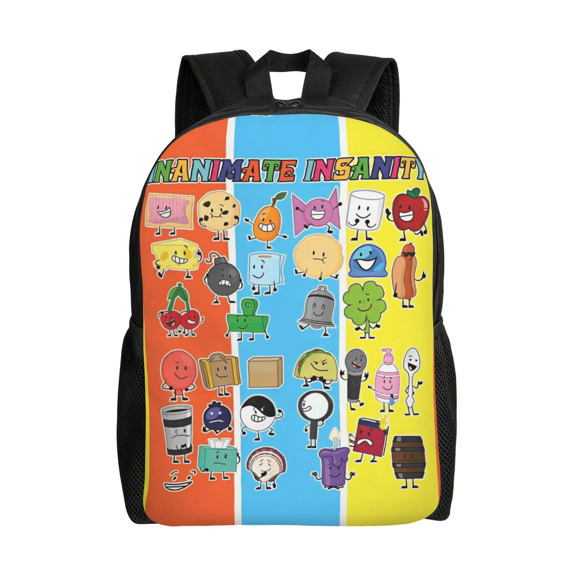 

Рюкзак Bfdi Inanimate Insanity с мультяшными персонажами для мужчин, женщин, подростков, студентов, рабочий рюкзак, универсальный, для колледжа, холщовые сумки для активного отдыха
