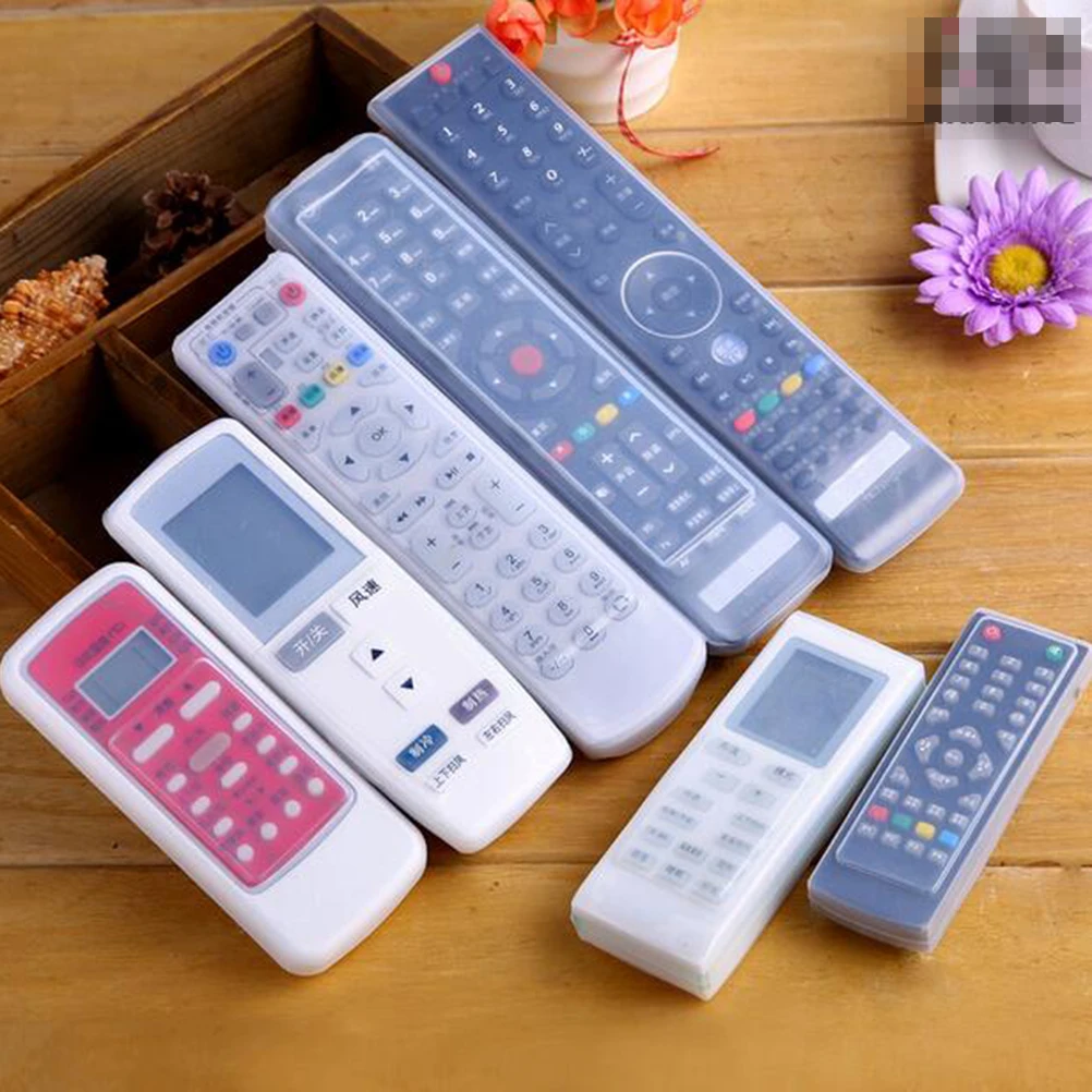 

Universal Remote Control Cover 1PC Silicone Transparent Stretchy Waterproof Oil Resistant High Transparency Protector for Remote