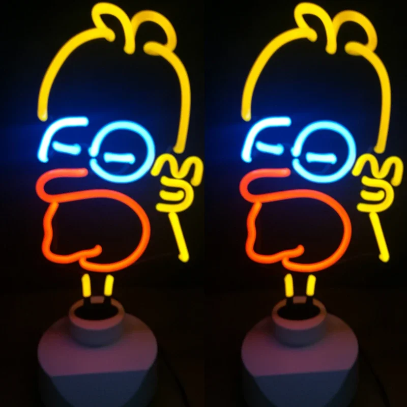 Neon Lights Led Neon Sign Lamp Glass Tubes Custom Flamingo Rocket Neon Yellow Pink for Commercial Christmas Decorations Gift New