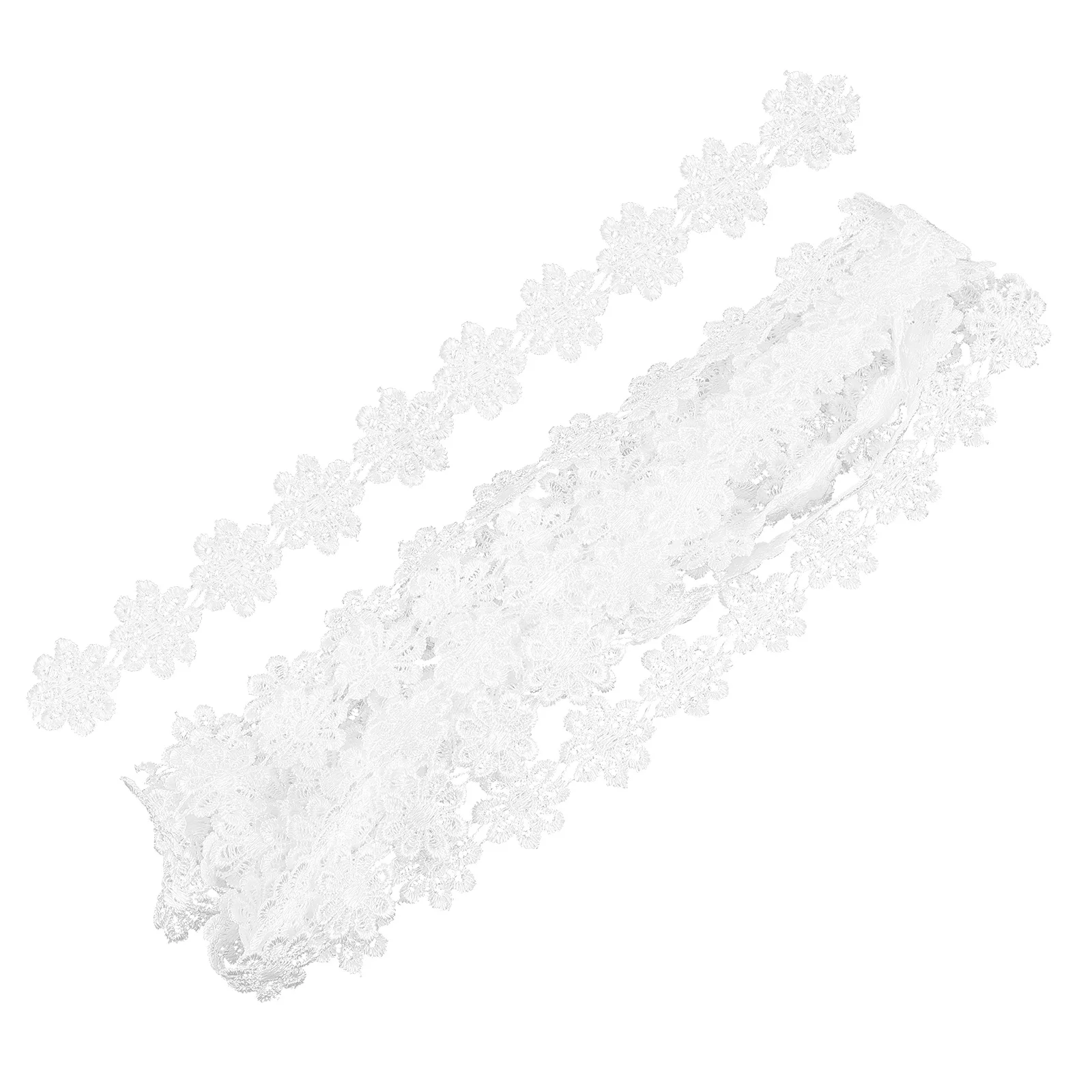 

3Pcs Embroidery Flower Lace Trim Soft Polyester Yarn Suitable for Clothing Wedding Dress DIY Craft Accessories Gift Wrapping