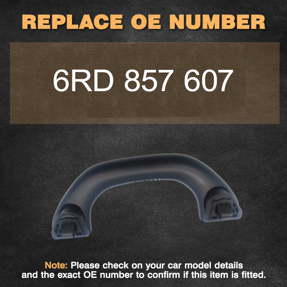 1/2 قطعة الأمامي أو الخلفي الداخلية سقف المقبض الكسوة 6RD 857 607 لشركة فولكس فاجن بولو MK5 2011 2012 2013 2014 2015 2016 2017 2018 #6