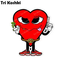 Tri Koshki-The Love Mafia Funny Car Sticker, PVC decalques, Acessórios da motocicleta, carro, pára-choques, laptop, parede, KCS705