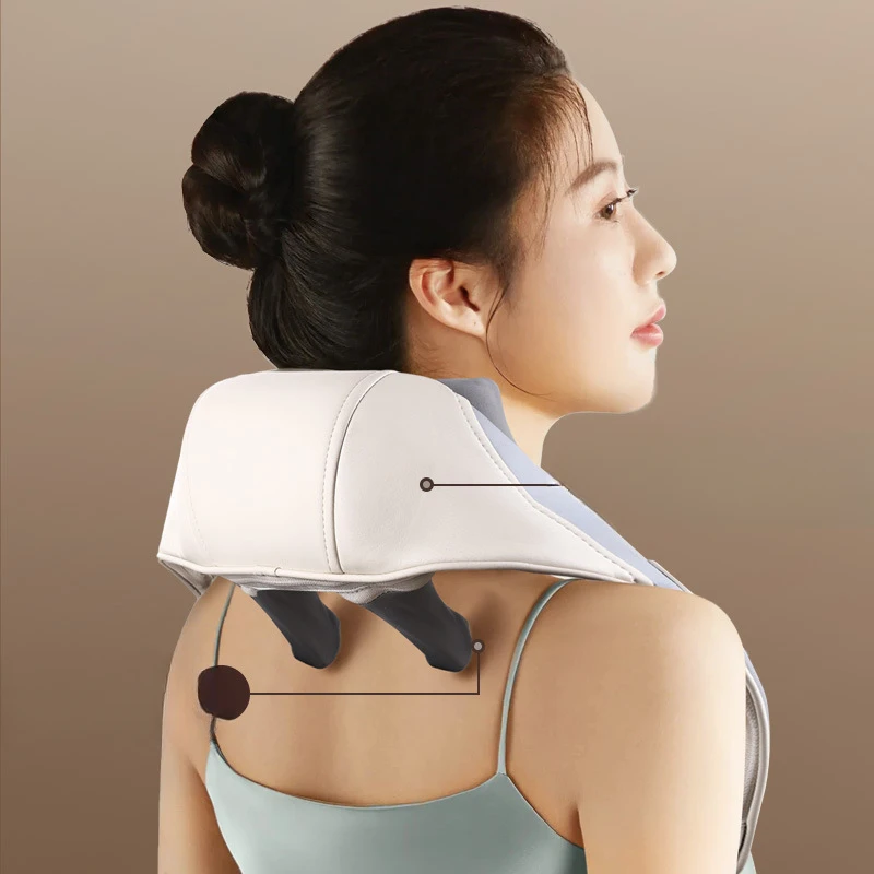 

Wireless Neck And Back Massager Neck And Shoulder Kneading Massage Shawl Neck Cervical Relaxing Trapezius Massager