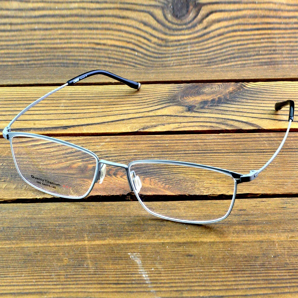 

Lightweight Reading Glasses Men Silver Rectangle Frame Black Temples Anti Glare Blue Lens Business Glasses Women +0.75 to +4.00