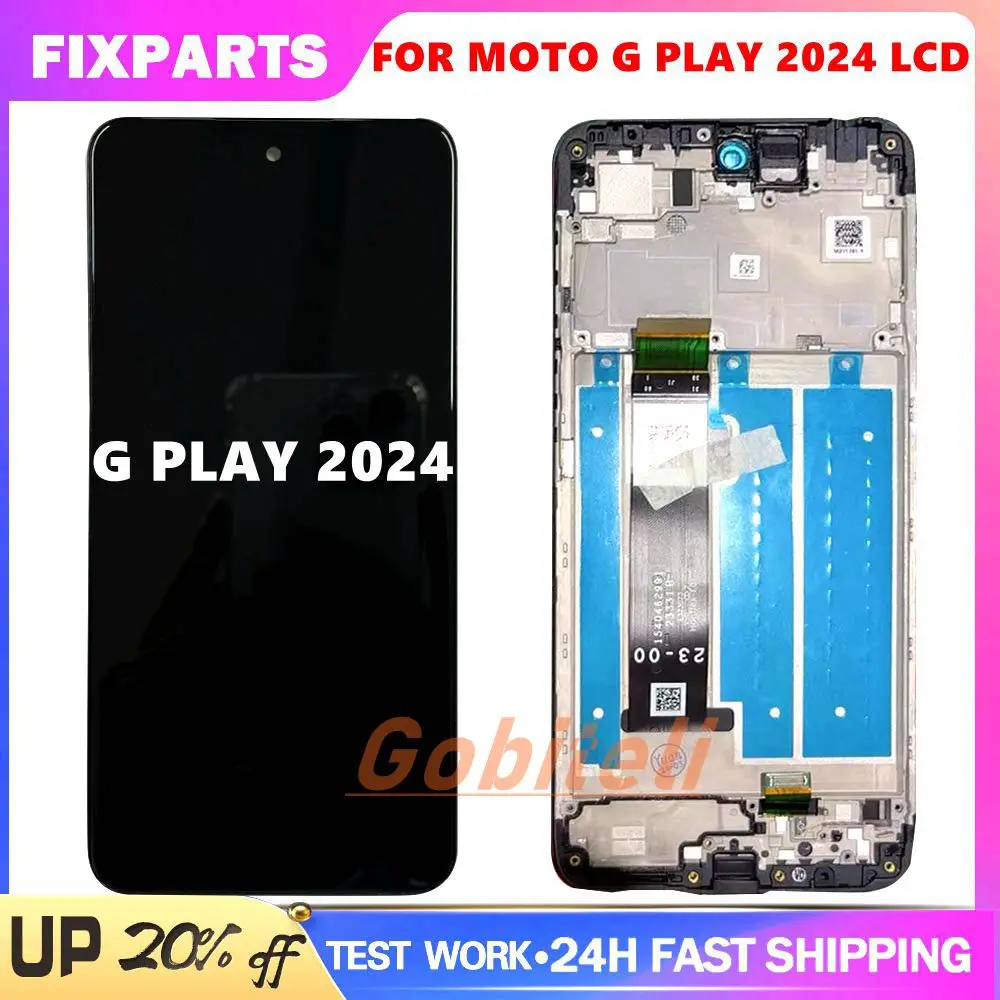 

6.5“ For Motorola Moto G Play 2024 LCD Display Touch Panel Digitizer Assembly Screen Replacement For Moto G Play 2024 LCD