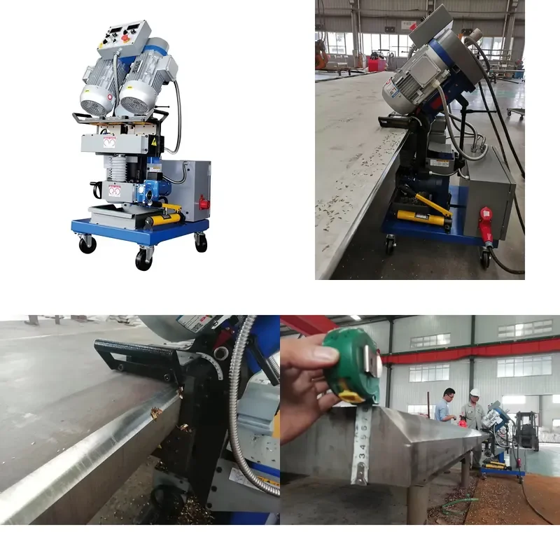 High Performance TMM-80A Steel Plate Edge Bevel Milling Chamfering Machine for Smooth Bevel