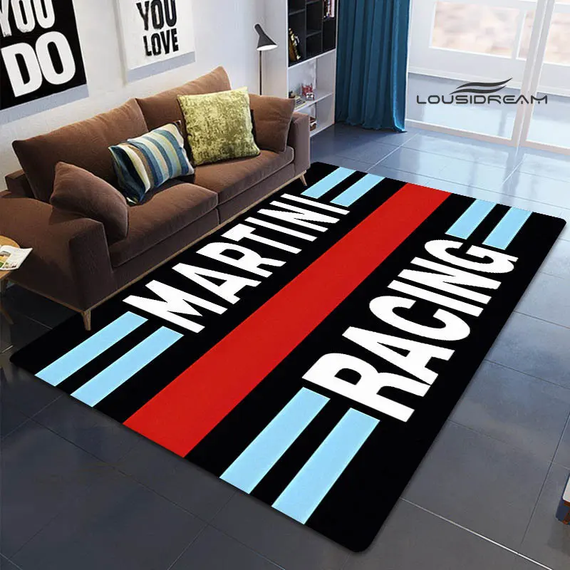 Martini logo printed carpet  living room bedroom beautiful carpet non-slip doormat photography props kawaii rug birthday gift