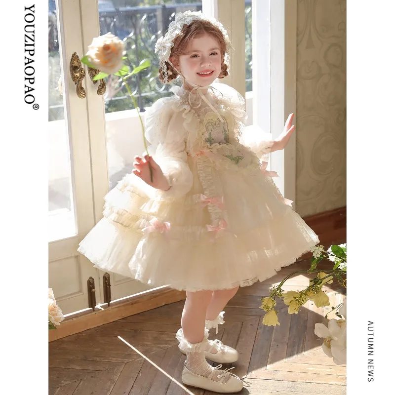 handmade-new-girls'-lolita-sweet-boutique-princess-dress-children's-party-wedding-dress-kids-fashion-quality-birthday-costume