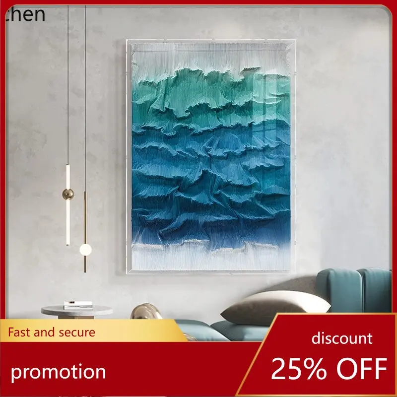 Hxl acrylic 3d physical object installation living room background wall decorative painting