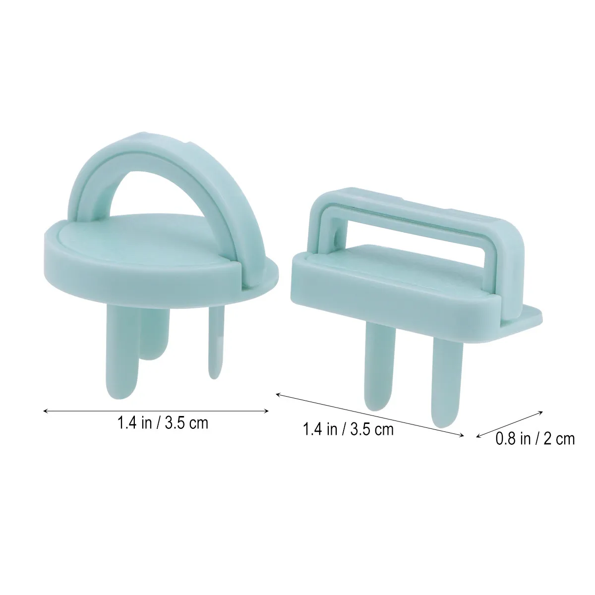 8Pcs Child Safety Power Outlet Covers Socket Protection Electrical Shock Prevention Baby Proof Cover Outlet Covers