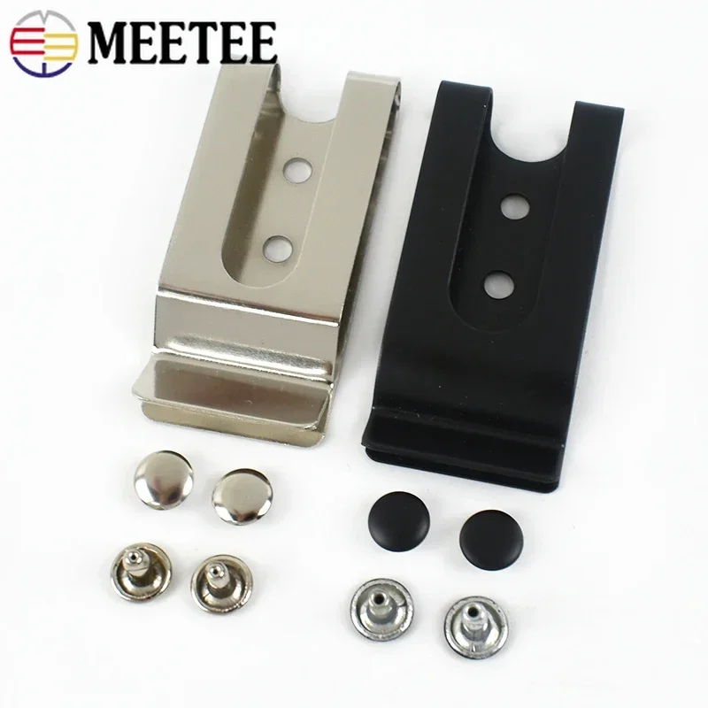 

10/20/30/50Pcs Metal Buckles Rivet Belt Clip Leather Holster Spring Clasp Wallet Sheath Clips Buckle Keyring Holder Waist Hook