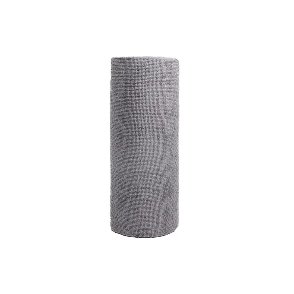 1 Roll Of 20 Sheets Reusable Cleaning Wipe Household Towel Microfiber Dish Kitchen Towel Rags Paper Cloth Rolls Replacement K8e2