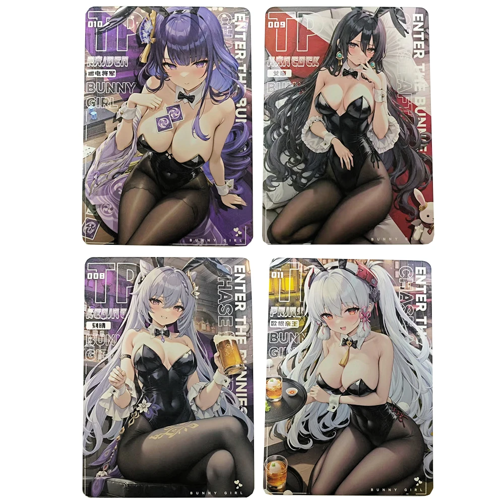 Goddess Story LSP TP Bunny Girl collectible card Refractive brilliance Keqing Ganyu Kafka Fu Xuan Texture Glitter Holiday gifts