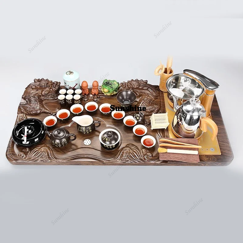 Rectangle Hospitality Tea Tray Vintage Long Tableware Living Room Accessories Tea Tray Hospitality Kung Fu Bandejas Teaware