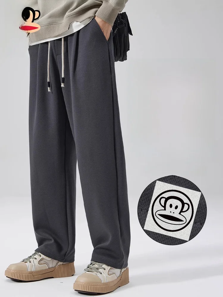 

PaulFrank Loose Straight Leg Casual Pants Men's Spring 2026 New Trendy Brand Wide Leg Sports Pants Comfortable Leisure Trousers