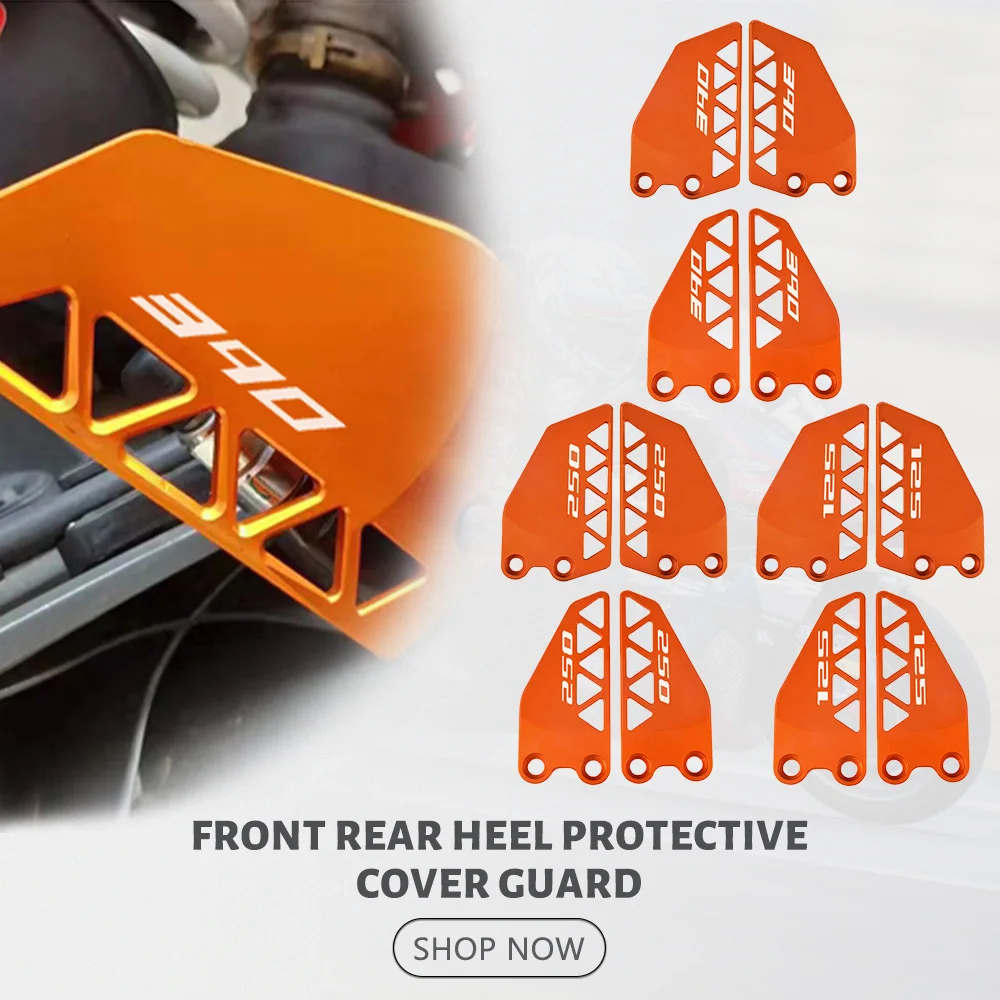 

2025 Front And Rear Heel Protective Cover Guard Brake Cylinder Guard For Duke 125 250 390 Duke125 Duke250 Duke390 2017-2023 2024