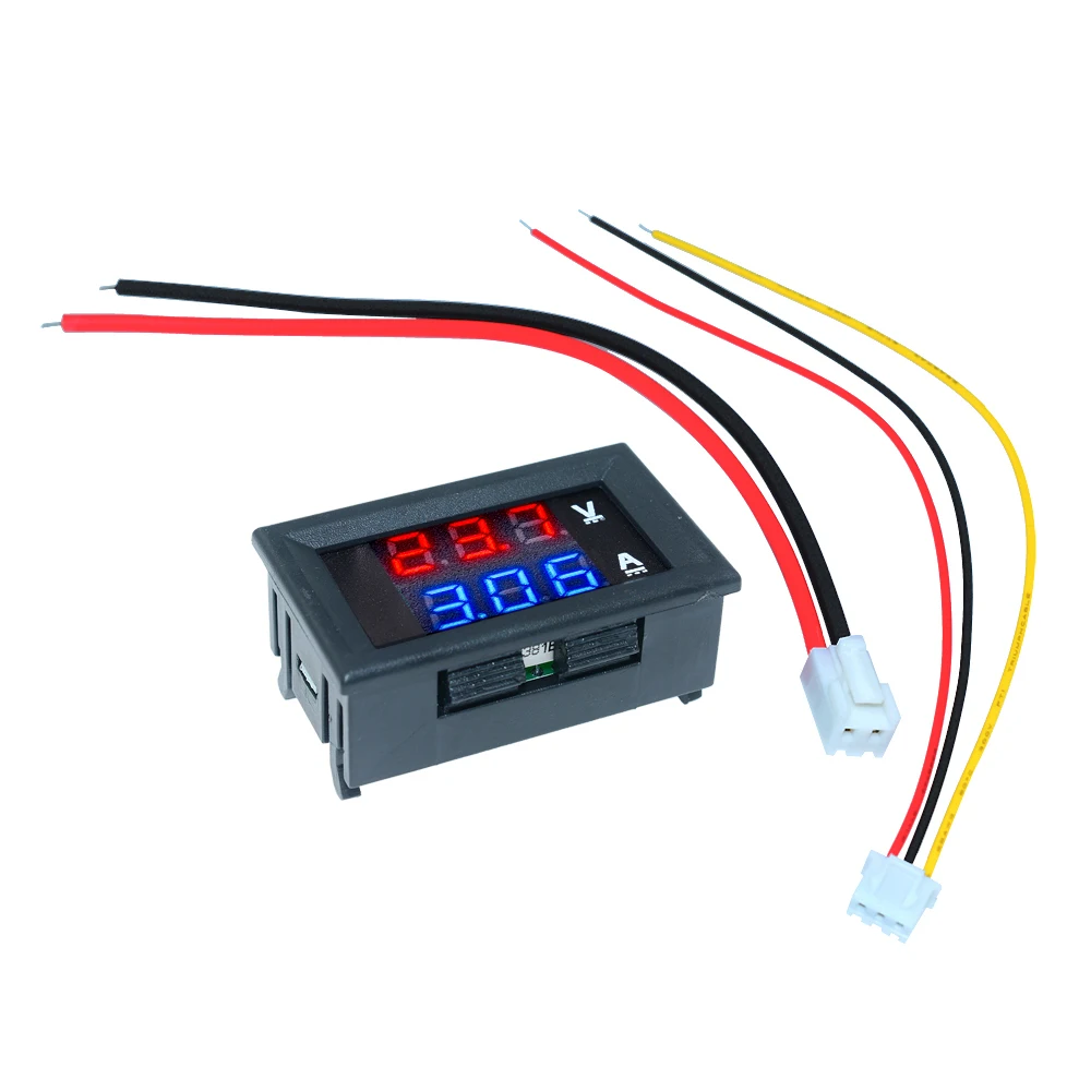 LED Digital Voltmeter Ammeter DC0-100V 10A Car Motocycle Voltage Current Meter Amp Volt Detector Tester Monitor Panel