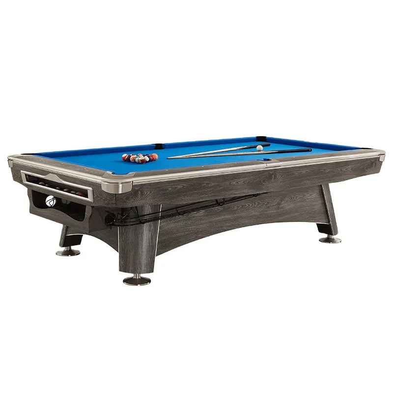 Luxury Customizable Nine-Ball Billard Table Modern Design Multi-Purpose Functionality Slat Cushions Wood Legs Sports Enthusiasts