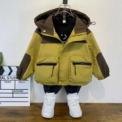 Boys' Outerwear Workwear Spring and Autumn 2024 New Style Trendy and Trendy Autumn Children's Windbreaker Jacket Boys' Top