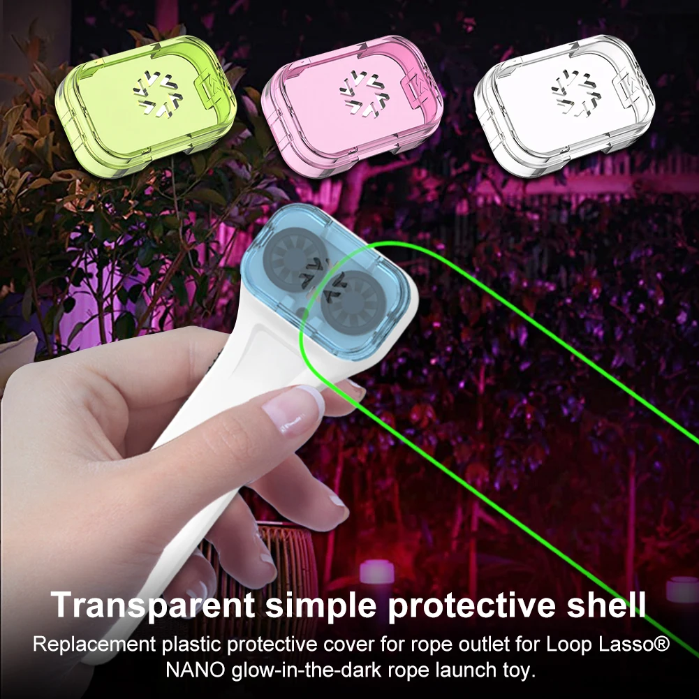 透明なプラスチックストリングシューター用カバー,耐衝撃性,透明なケース,交換可能なループ用の傷防止シェル,ラッソナノ,ロープコンセント