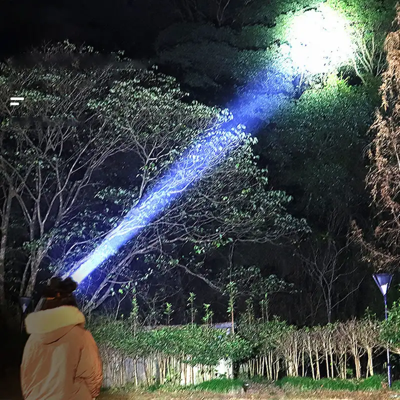 Hoch leistungs scheinwerfer Super helle wiederauf ladbare Outdoor-Angeln Camping Wandern LED Taschenlampen wasserdichte Kopf bedeckung Scheinwerfer