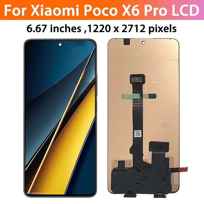 6.67''AMOLED for Xiaomi Poco X6 Pro 5G LCD 2311DRK48G Display