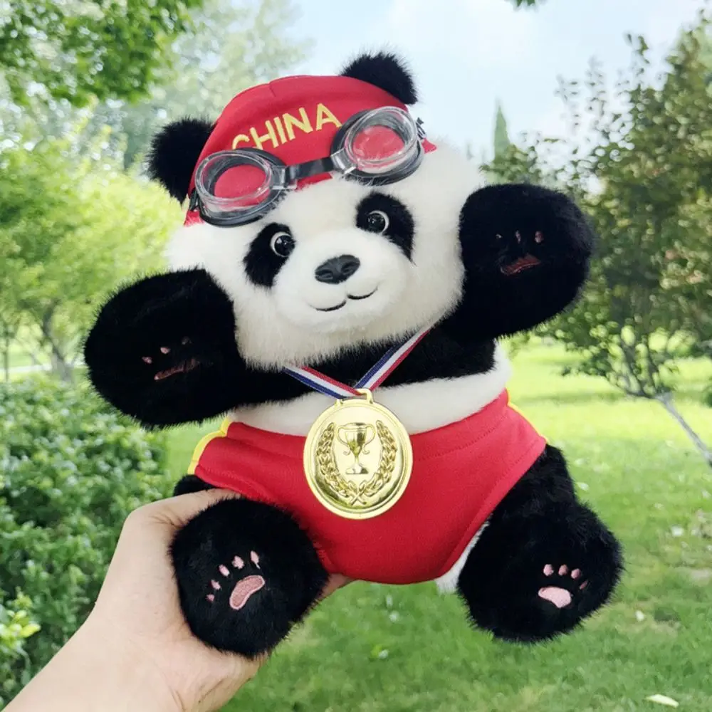 

Animal PP Cotton Panda Plush Doll Award Winning Fluffy Simulation Panda Plush Toy Soft Match Panda Plush Pillow Room Decoration