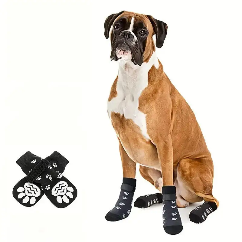 Foot Cover Cat Dog Socks Pet Socks Outdoor Non-slip Waterproof Shoes And Socks Large And Small Dog Shoes