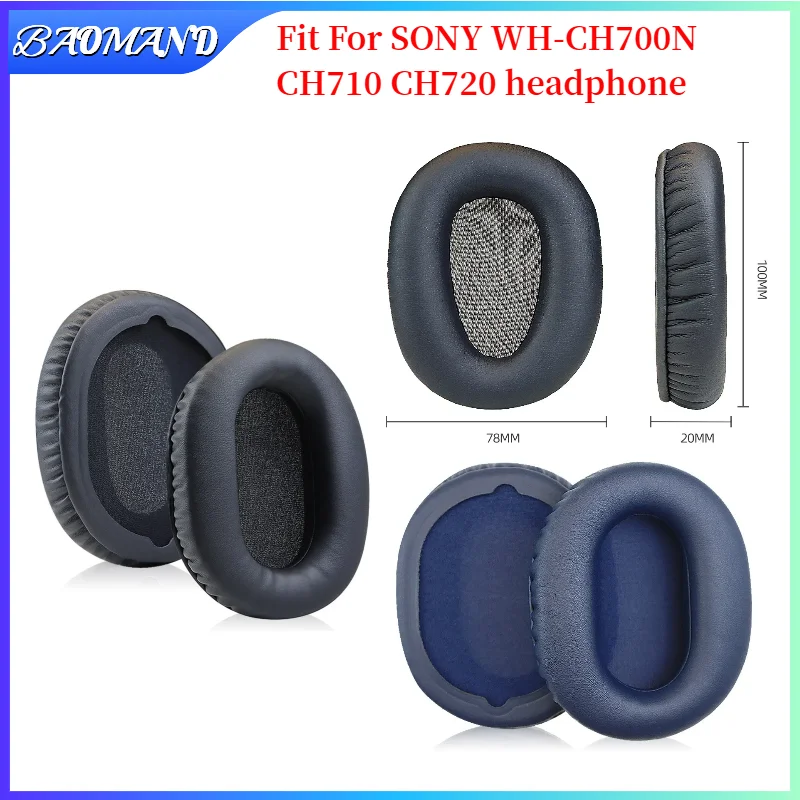 

Replacement Earpads for SONY WH-CH700N CH710 CH720 Headset Headphones Leather Sleeve Earphone Earmuff