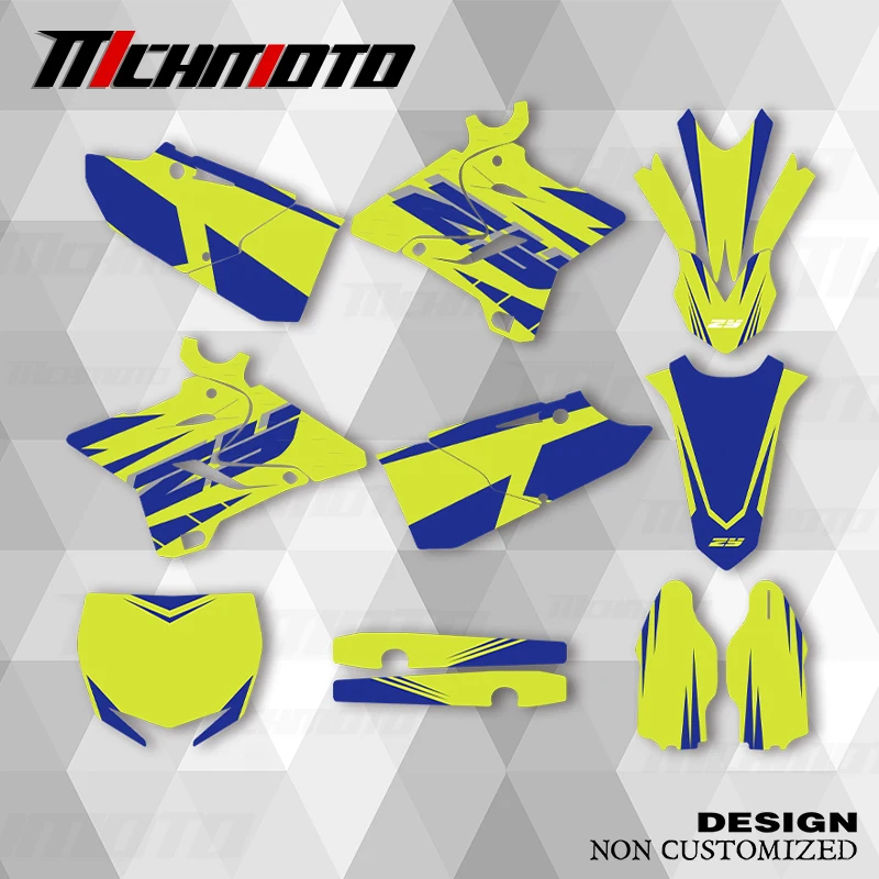 

MCHMFG Graphics Decals Stickers Motorcycle Background Custom For YAMAHA YZ125 250 2015 2016 2017 2018 2019 2020 2021