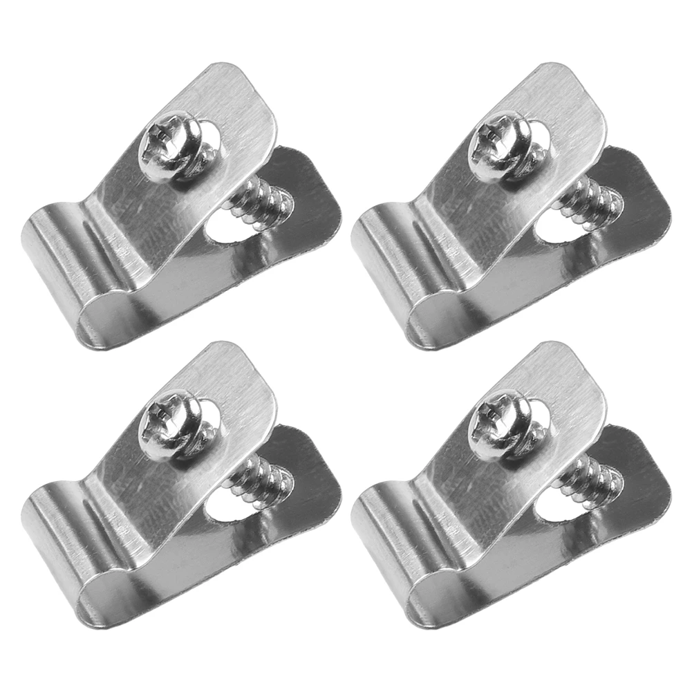 

Fence Wire Clamps with Screws Stainless Steel Agricultural Clips for Attaching Wire Fencing to Metal Wood Vinyl Fence Posts