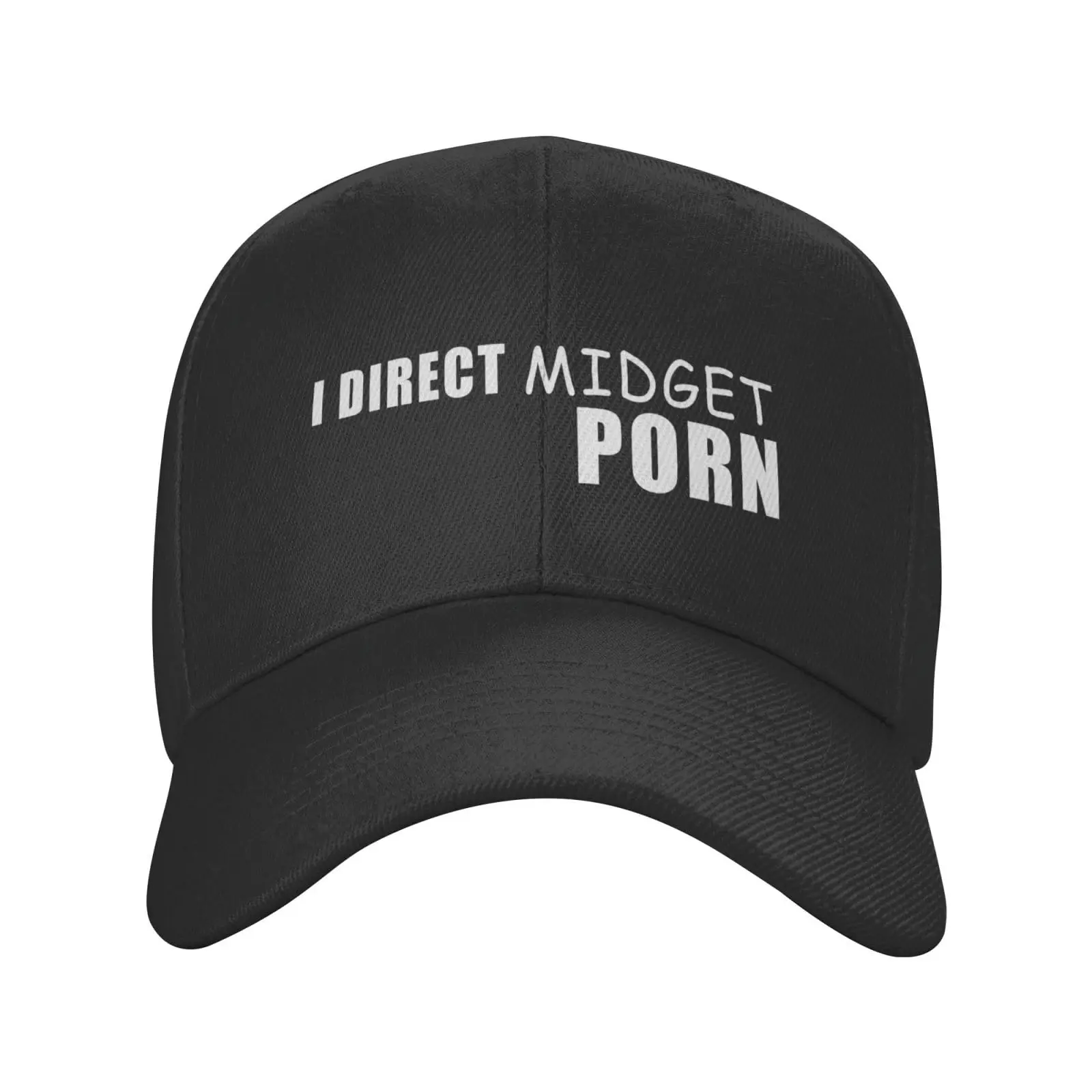 I Direct Midget Porn Adult Baseball Cap Adjustable Classic Casquette Hat Funny Fashion Cap for Men Women Black