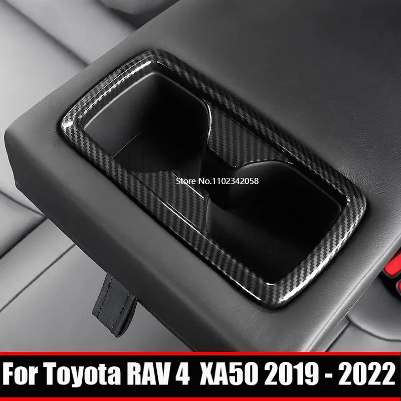 Für Toyota RAV4 RAV4 XA50 2019 2020 2021 2022 auto innen hinten reihe sitz zentrum zurück Wasser Tasse Halter Abdeckung trim Zubehör