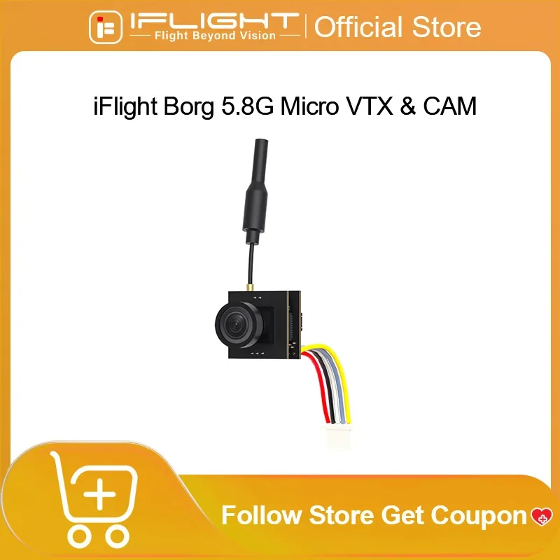 iflight-borg-58g-マイクロ-vtx-cam-150mw-統合カメラ伝送システム-fpv-レーシング-ドローン用