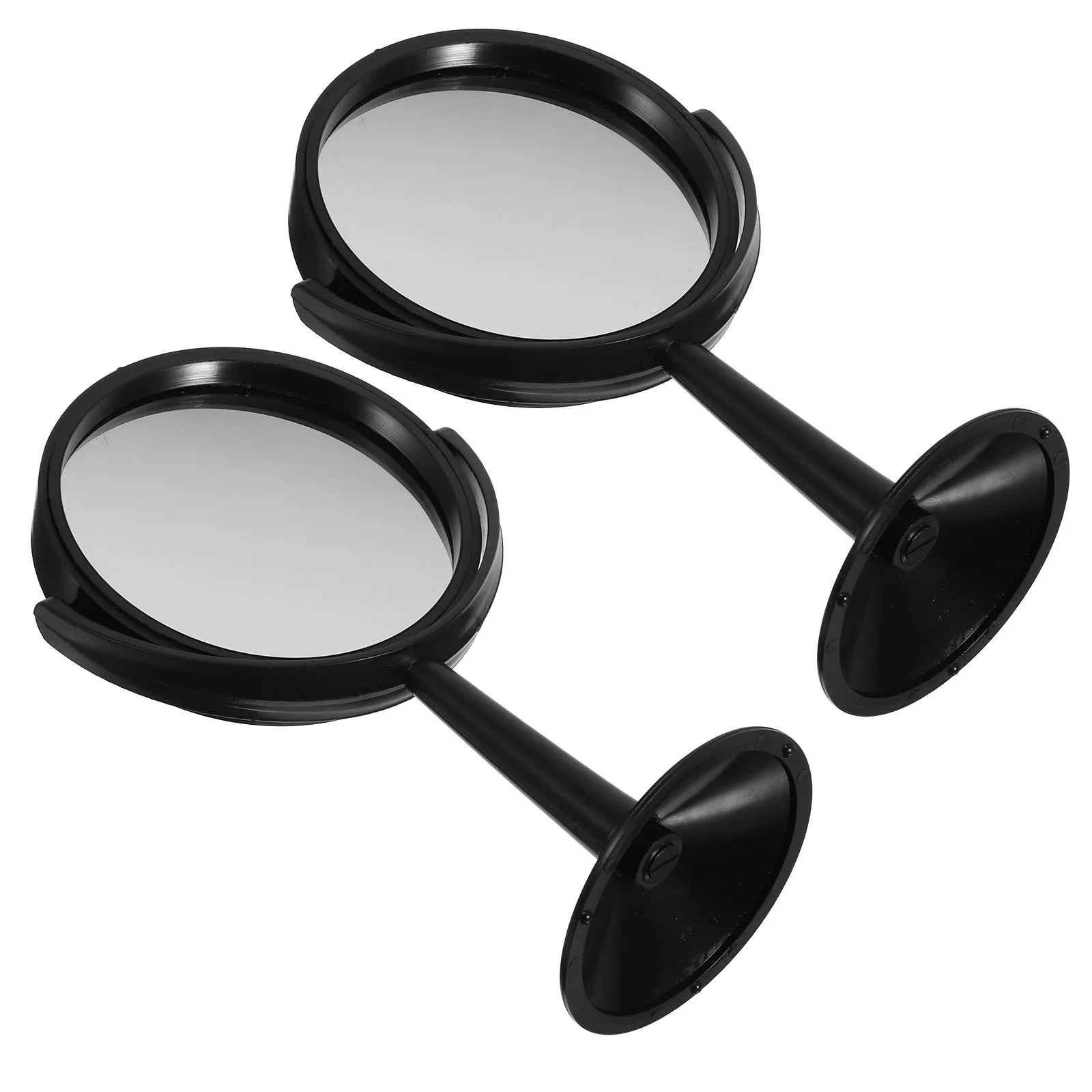 

2pcs Concave Round Tool Lens Set Teaching Stand PP Material Convex Mirror Decor Physics Lab Tool Experiment Physic Kit