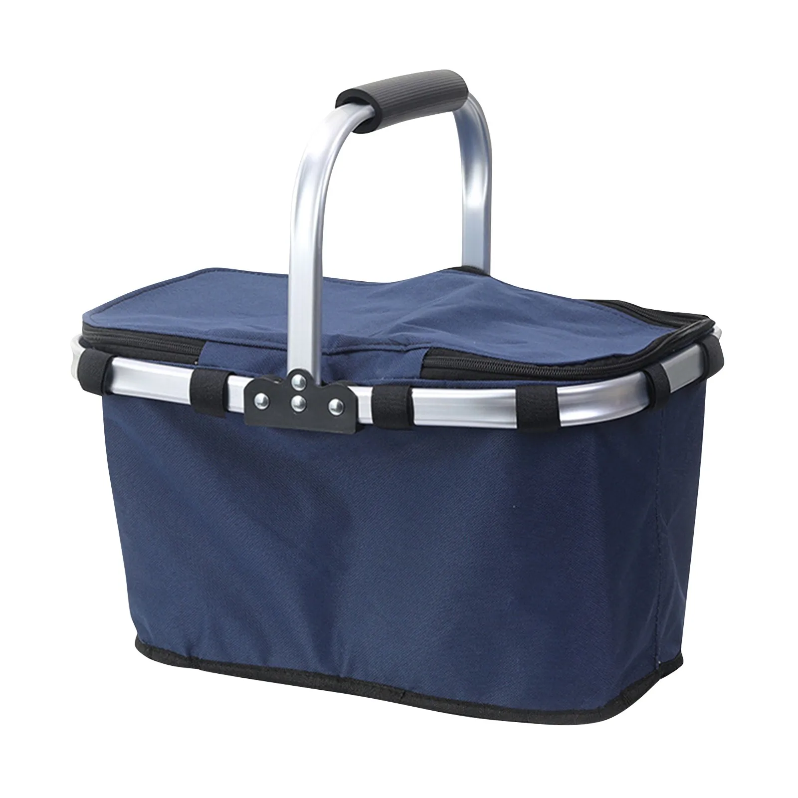 Picnic Basket Outdoor Ice Pack Foldable Insulation Bag Portable Shopping Basket With Lunch Box Fast Food Takeaway Insulation Bas view 4