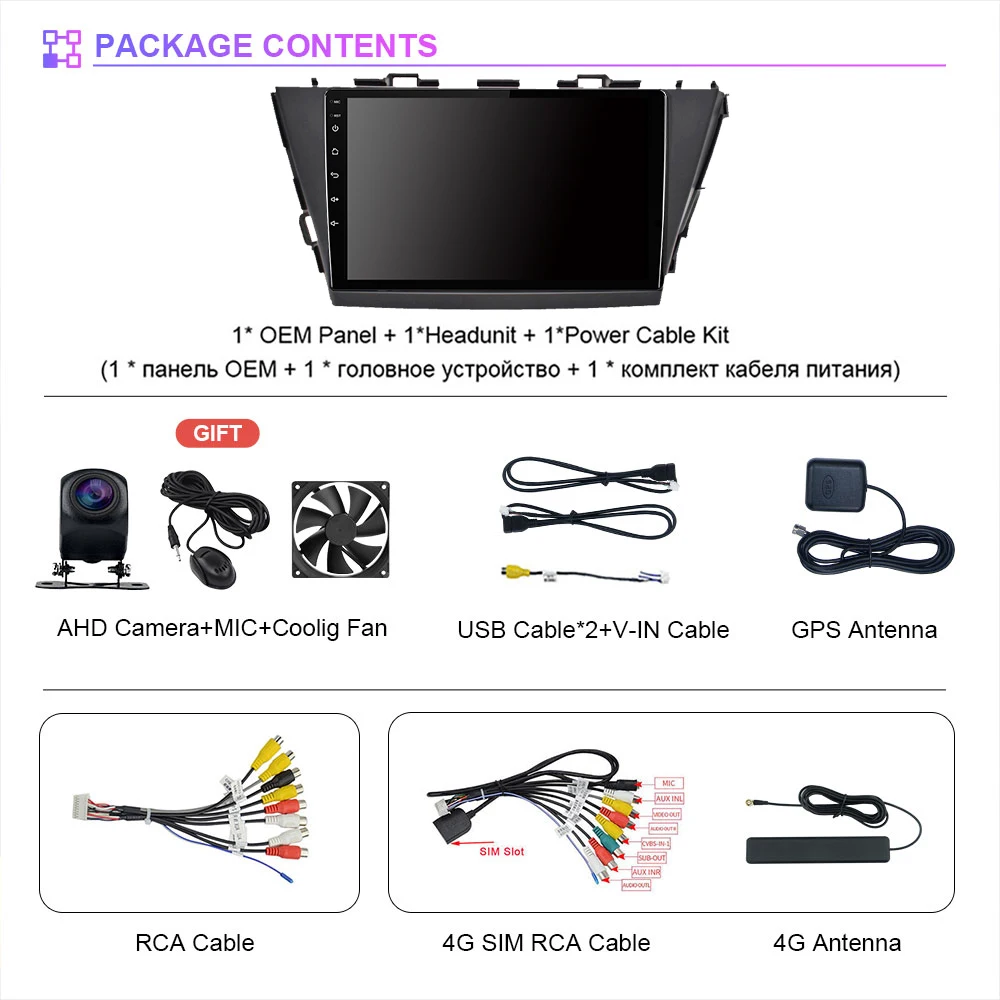 Autoradio Android 14, Carplay, DSP, GPS, Stéréo, 2din, Lecteur de Limitation, Unité Centrale pour Toyota Prius Plus V Alpha 2012-2017