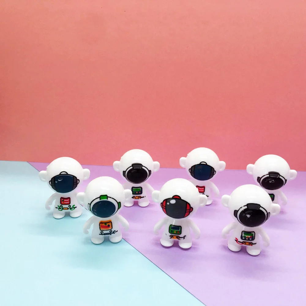 5Pcs Cute Mini Tumbler Monkey or Astronaut Decoration Treat Kids Birthday Guest Gifts Funny Gift Party Living Room Desk Decor