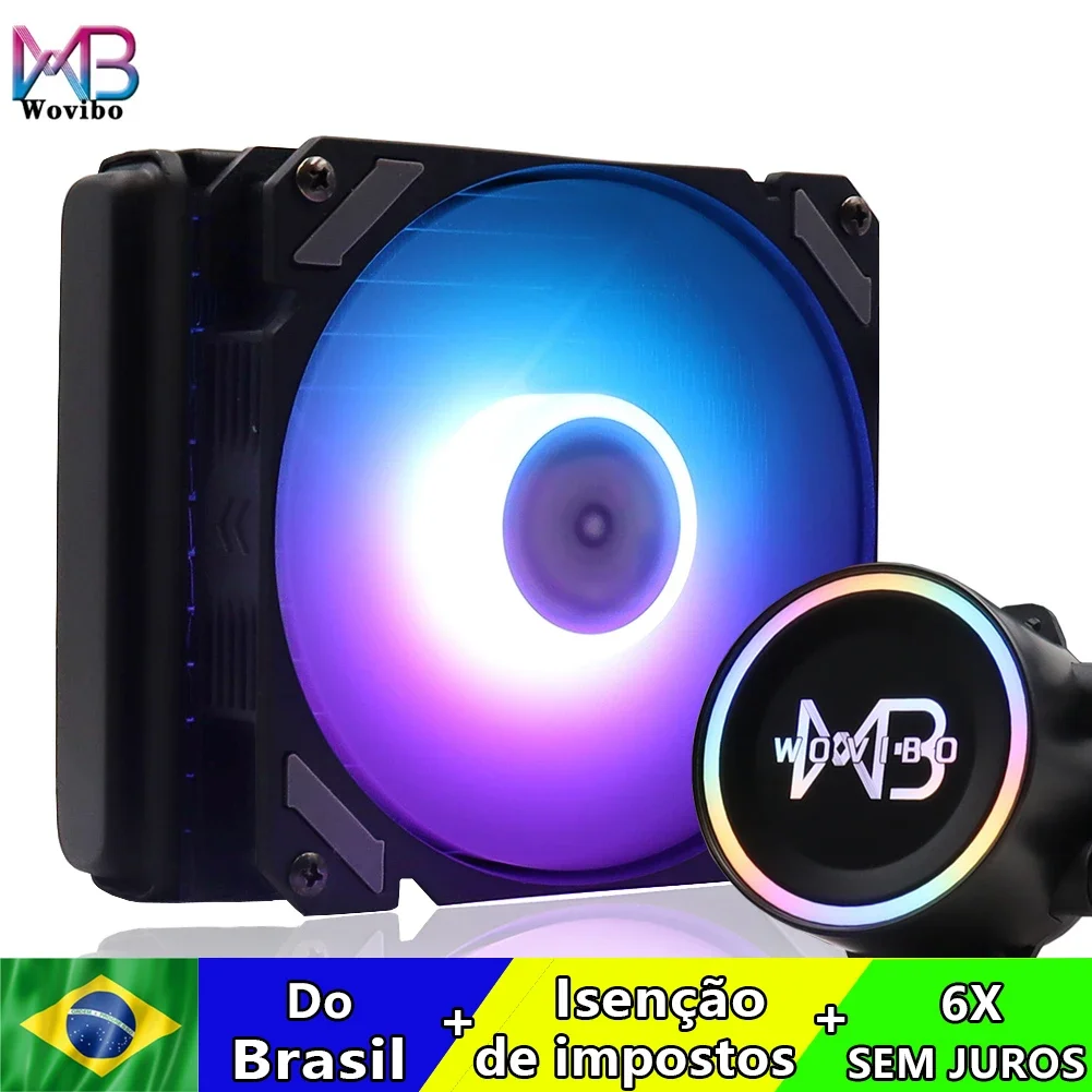 pc cpu resfriamento de água refrigerador do computador aio rgb argb ventilador líquido para lga 1150 1151 1200 1700 2011 am4