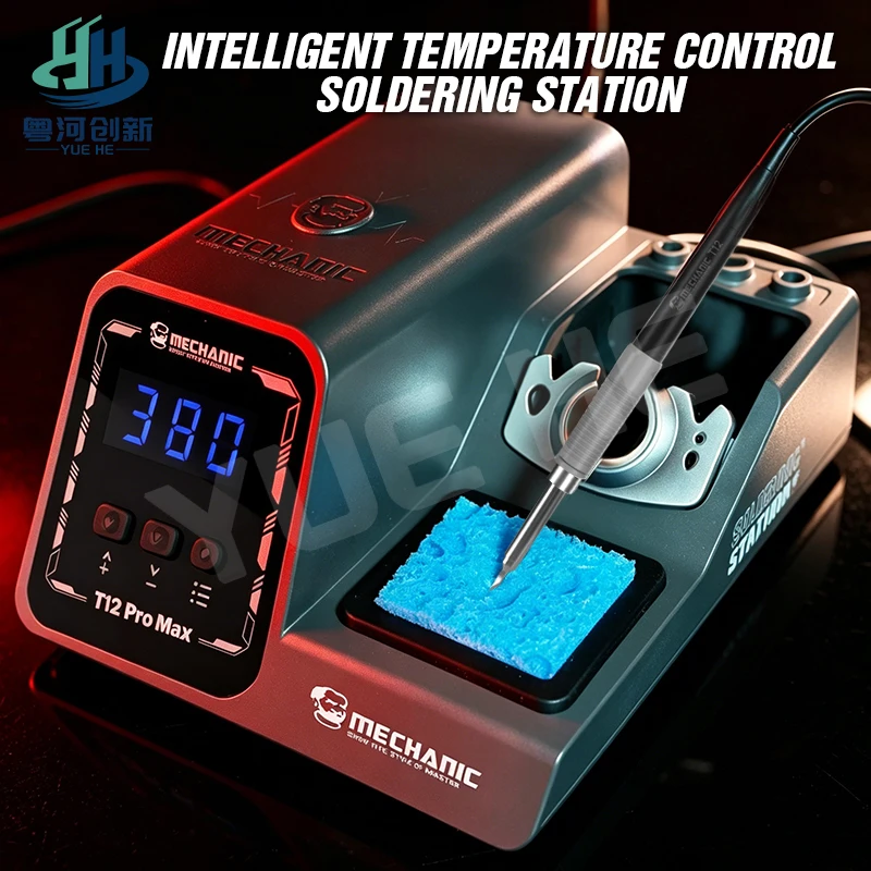 mechanic-t12-pro-max-120w-はんだ付けステーション-pid温度制御-スリープモード搭載-精密はんだごて-スマホpcb修理用