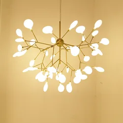 북유럽 모던 반딧불 천장 샹들리에 펜던트 램프, G4 LED 조명, 홈 베이비 룸, 침실, 거실 장식, 별이 빛나는 살롱
