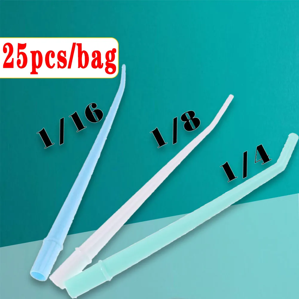 

25Pcs/Bag Dental Disposable Tube Elbow Saliva Ejector Suction Aspirator Oral Care Tool for Dentistry Procedures