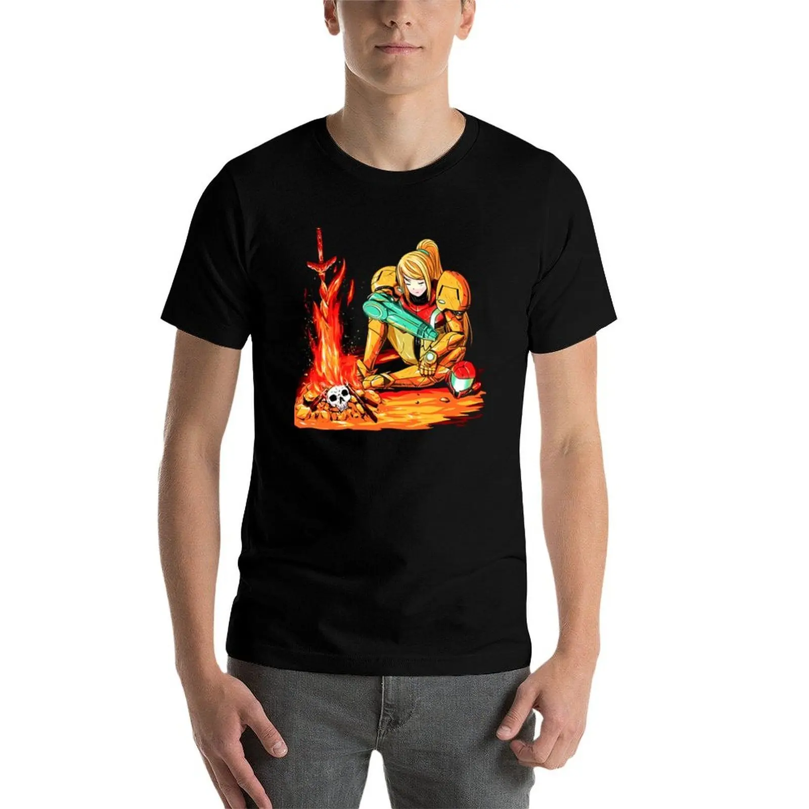 

Dark Samus T-Shirt graphic t shirts for man man t shirts for men casual T-Shirt