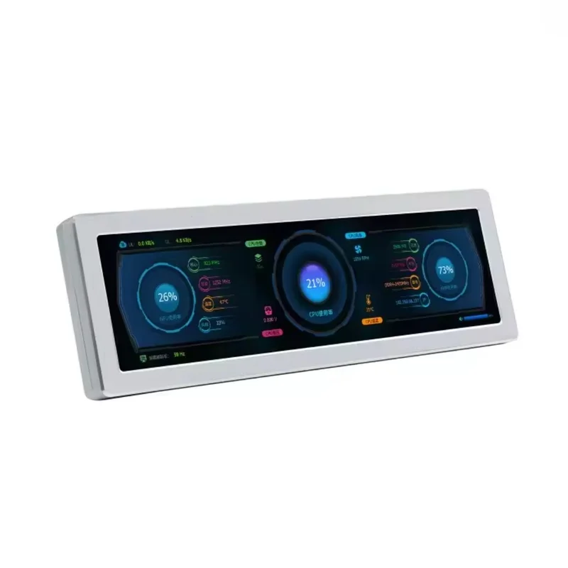 8.8inch Side Monitor Screen Panel Projects for RPI Raspberry Pi Zero 2 W 3B 4 4B 5 Jetson Nano Display Accessories No Touch