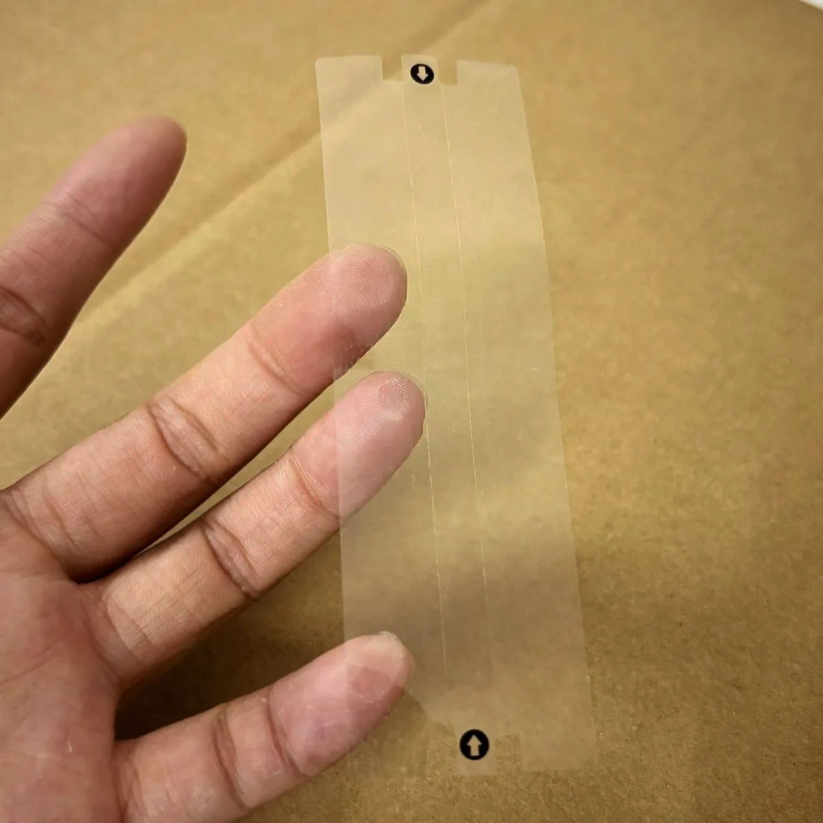 36/72 قطعة لاصق شفاف العبث الواضح باطلة التسمية شريط عزل للأمن العناصر الثمينة التعبئة والتغليف ختم سهلة المسيل للدموع #1