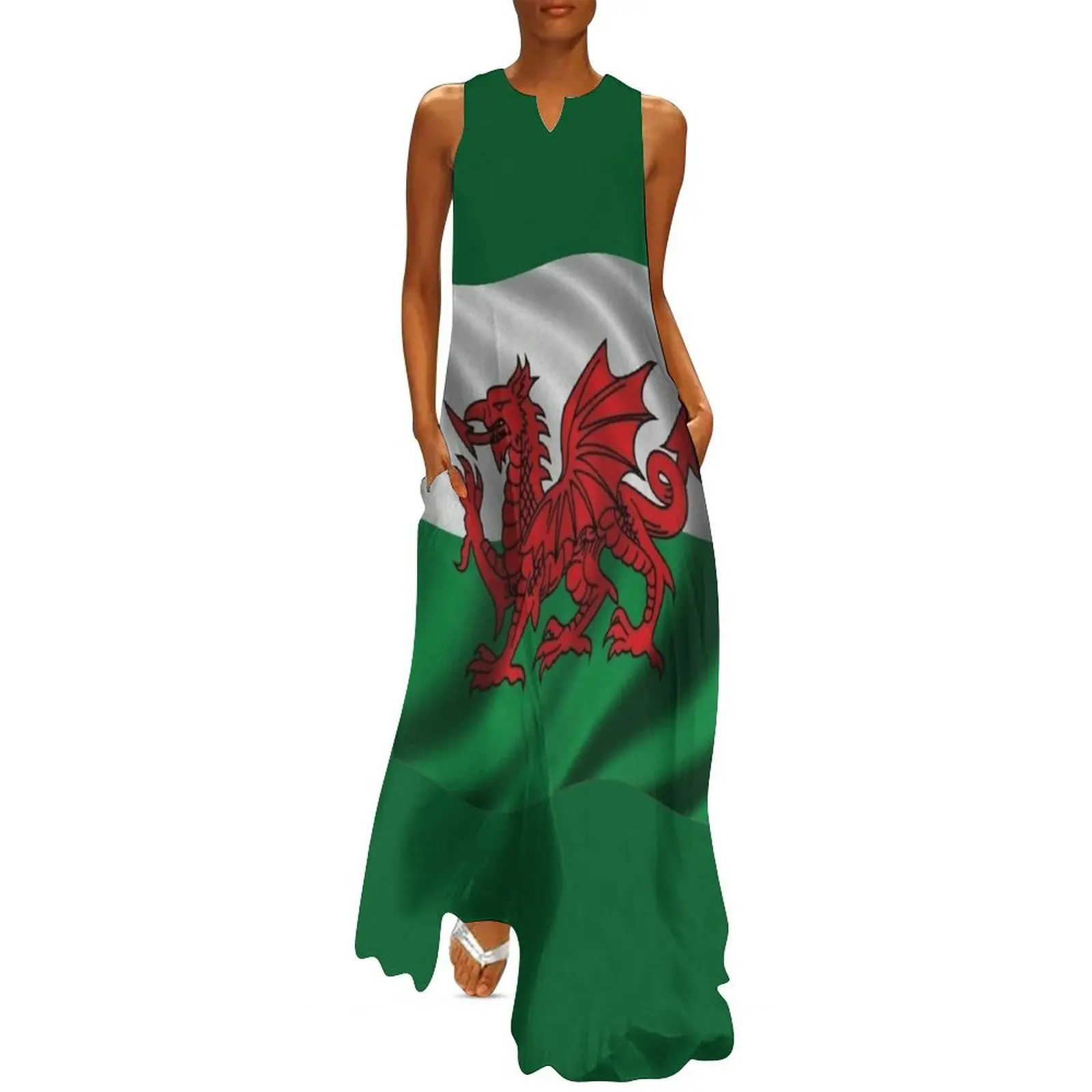 Y Ddraig Goch Welsh Flag Rugby Union v1 Long Dress women's evening dresses 2025 dress party night Dress