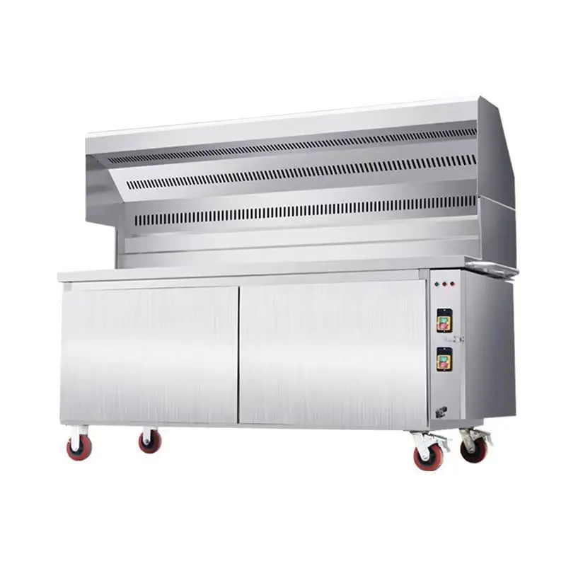 

friendly smokeless barbecue truck, commercial stall night market smokeless barbecue grill outdoor charcoal purifier