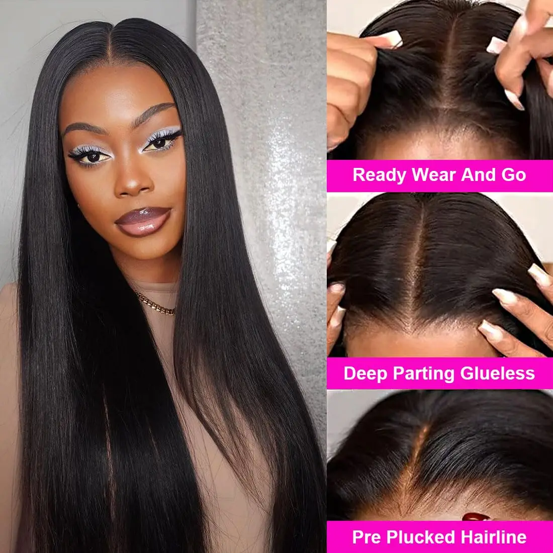 180% 13x4 Straight Lace Front Wigs 100% Human Hair 13x6 HD Transparent Lace Frontal Wig 30 38inch Brazilian 5x5 Lace Closure Wig