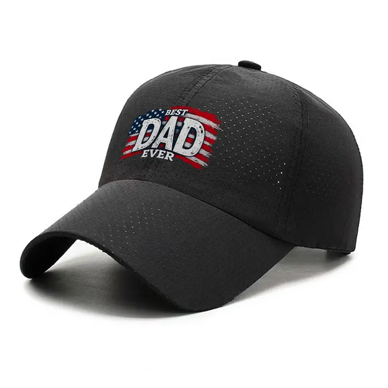 Best Dad Ever Baseball Cap Quick Dry Lightweight Curved Brim Hat Unisex Casual Sportswear for Year Round Use