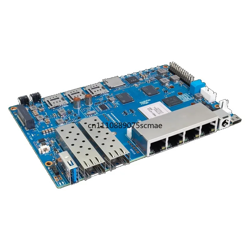 MT7988A Quad-core Cortex-A73 WiFi Router Board 4GB DDR4 8GB eMMC OpenWRT Supported High Speed Networking Development Board